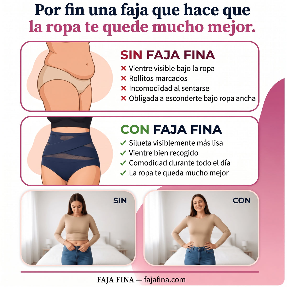 Braguita Faja de Talle Alto — Control de Abdomen Sin Costuras
