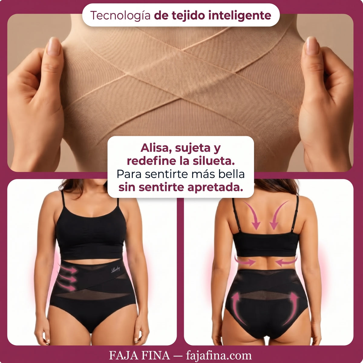 Braguita Faja de Talle Alto — Control de Abdomen Sin Costuras
