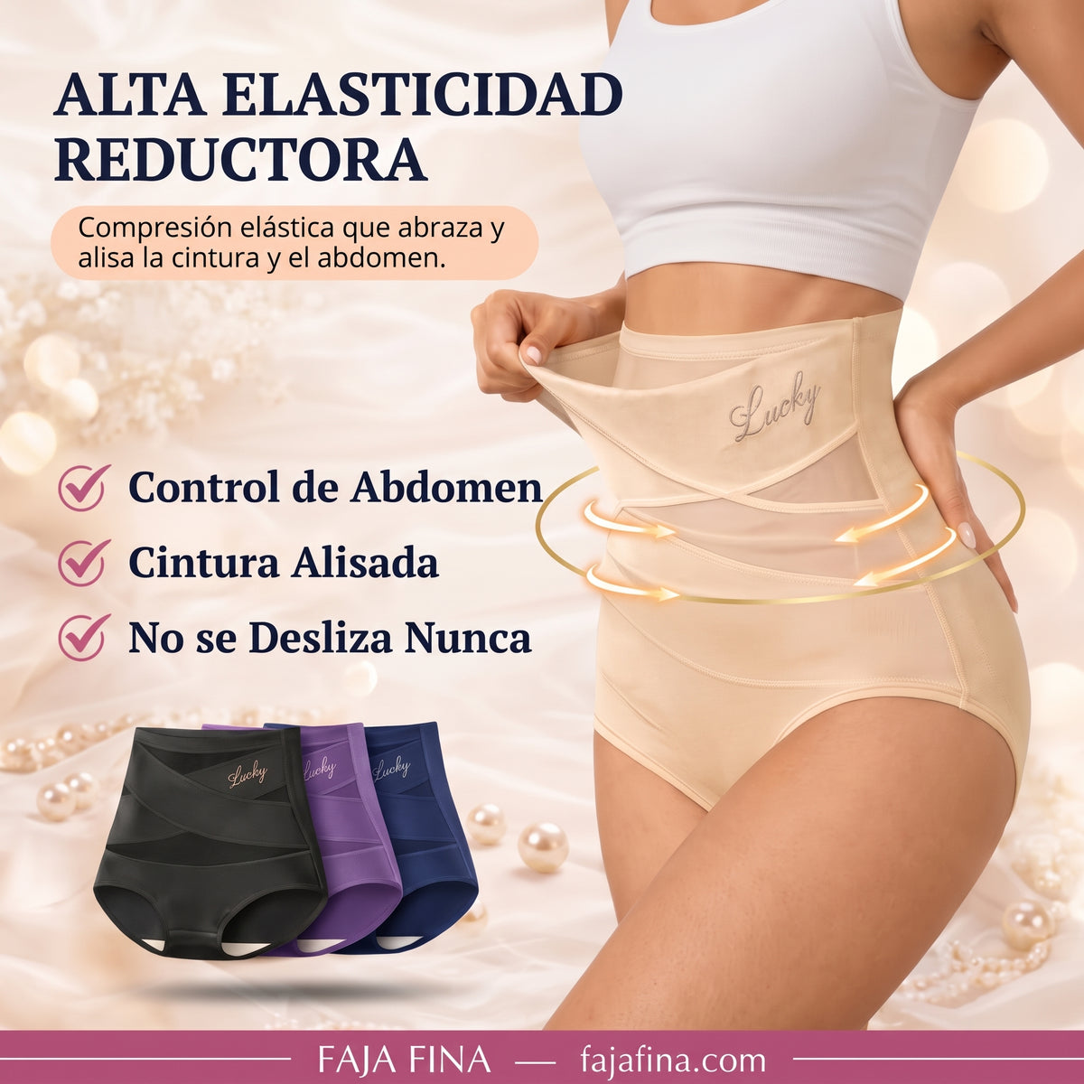 Braguita Faja de Talle Alto — Control de Abdomen Sin Costuras