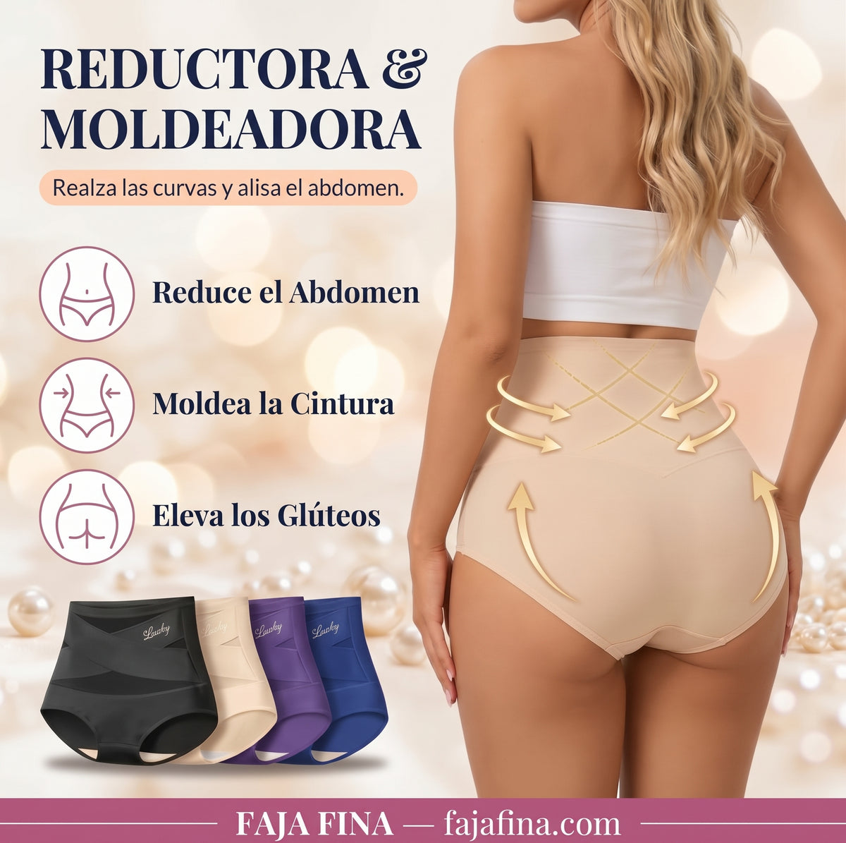 Braguita Faja de Talle Alto — Control de Abdomen Sin Costuras