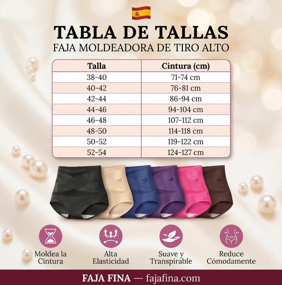 Braguita Faja de Talle Alto — Control de Abdomen Sin Costuras